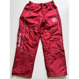 Supreme Reflective Piping Track Pant Red Large